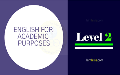 English for Academic Purposes Level 2