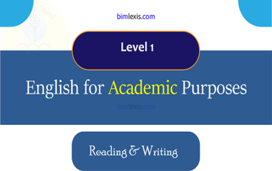 English For Academic Purposes Level 1
